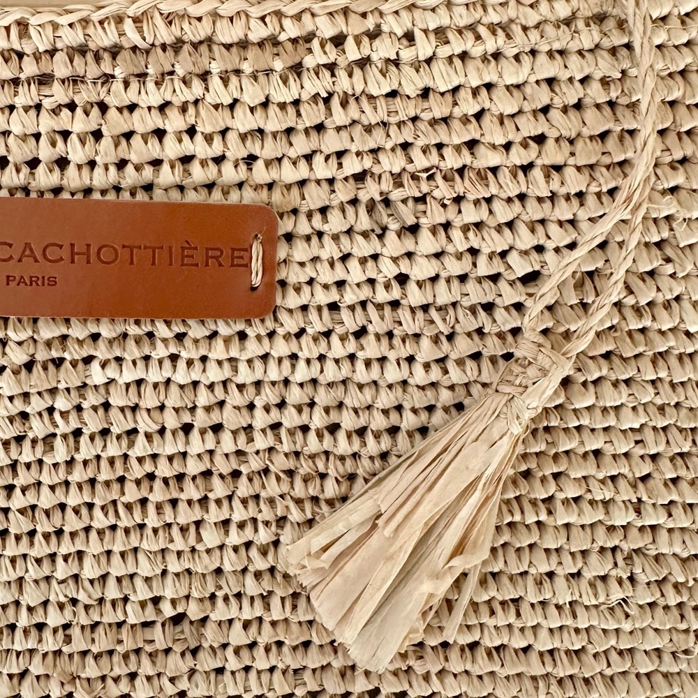 NEW Raffia woven clutch from La P’tite Cachottière Parisian Brand - Picture 7 of 7